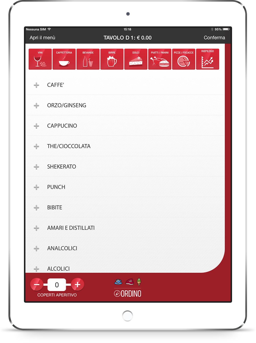 mockup presentation sviluppo applicazione ios mobile iordino ordine aggiunte